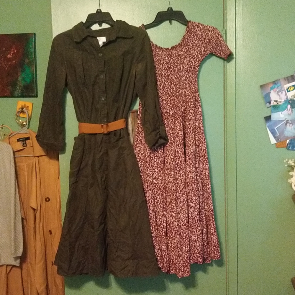 Two vintage maxi dress EUC LOFT